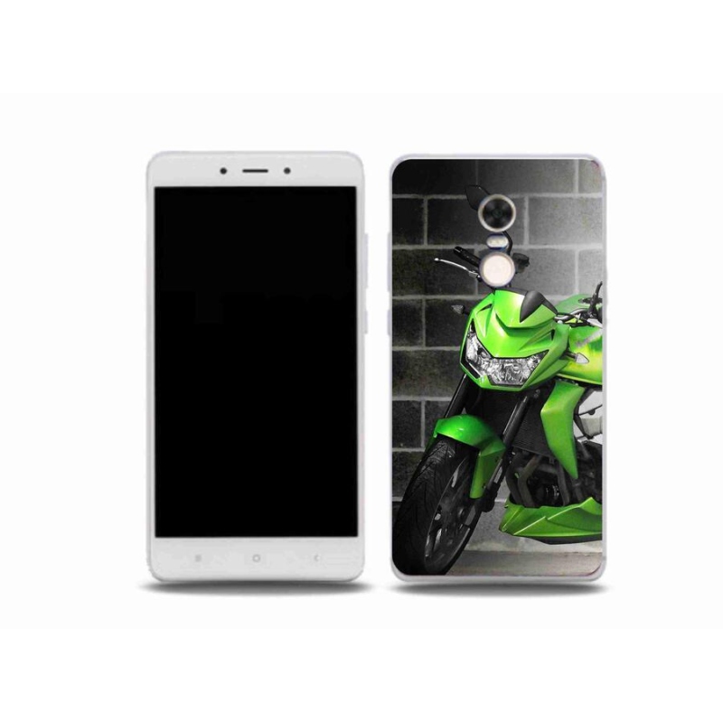 Gélový kryt mmCase na mobil Xiaomi Redmi Note 4X - zelená motorka