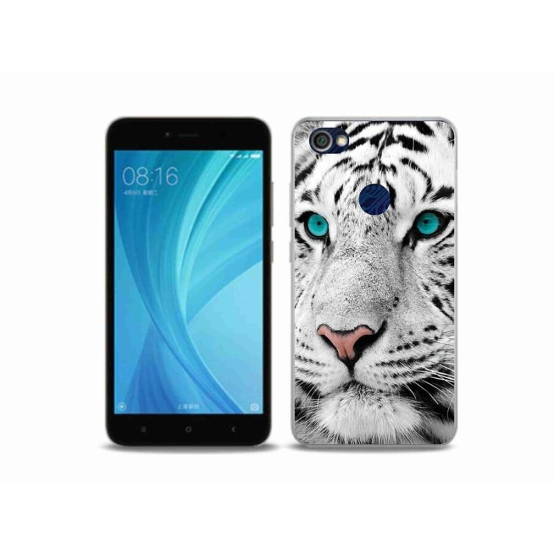 Gélový kryt mmCase na mobil Xiaomi Redmi Note 5A Prime - biely tiger