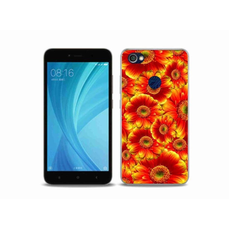 Gélový kryt mmCase na mobil Xiaomi Redmi Note 5A Prime - gerbera 1