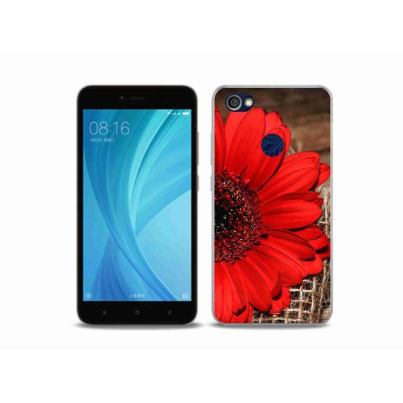 Gélový kryt mmCase na mobil Xiaomi Redmi Note 5A Prime - gerbera