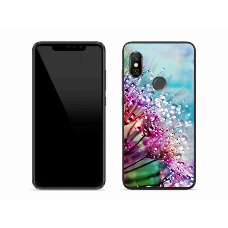 Gélový kryt mmCase na mobil Xiaomi Redmi Note 6 Pro - farebné kvety