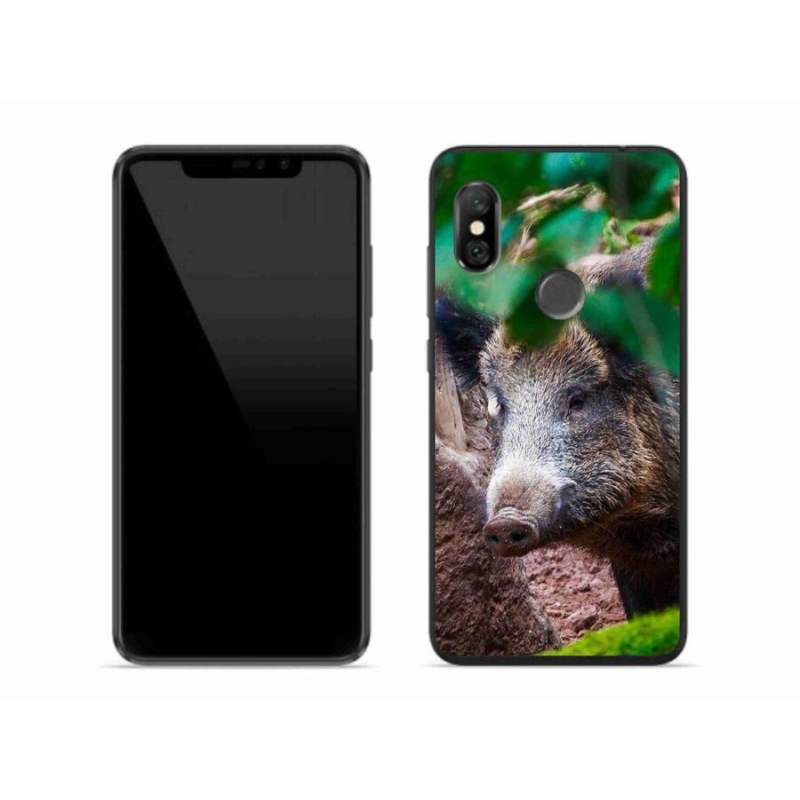 Gélový kryt mmCase na mobil Xiaomi Redmi Note 6 Pro - divoké prasa