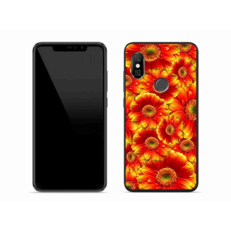 Gélový kryt mmCase na mobil Xiaomi Redmi Note 6 Pro - gerbera 1