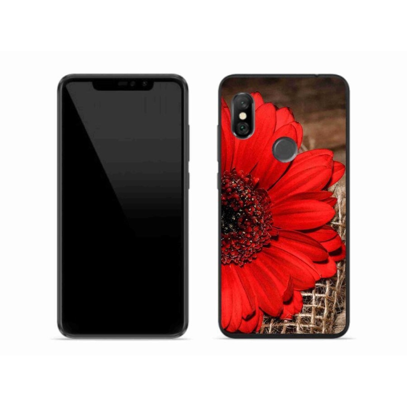 Gélový kryt mmCase na mobil Xiaomi Redmi Note 6 Pro - gerbera