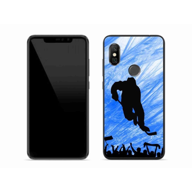 Gélový kryt mmCase na mobil Xiaomi Redmi Note 6 Pro - hokejový hráč