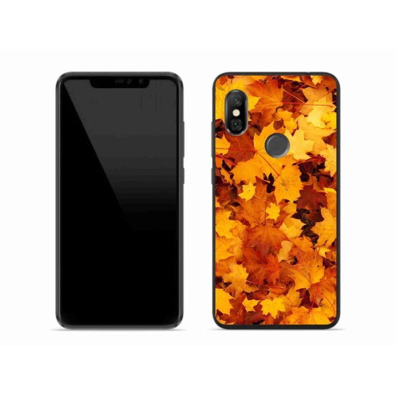 Gélový kryt mmCase na mobil Xiaomi Redmi Note 6 Pro - javorové listy