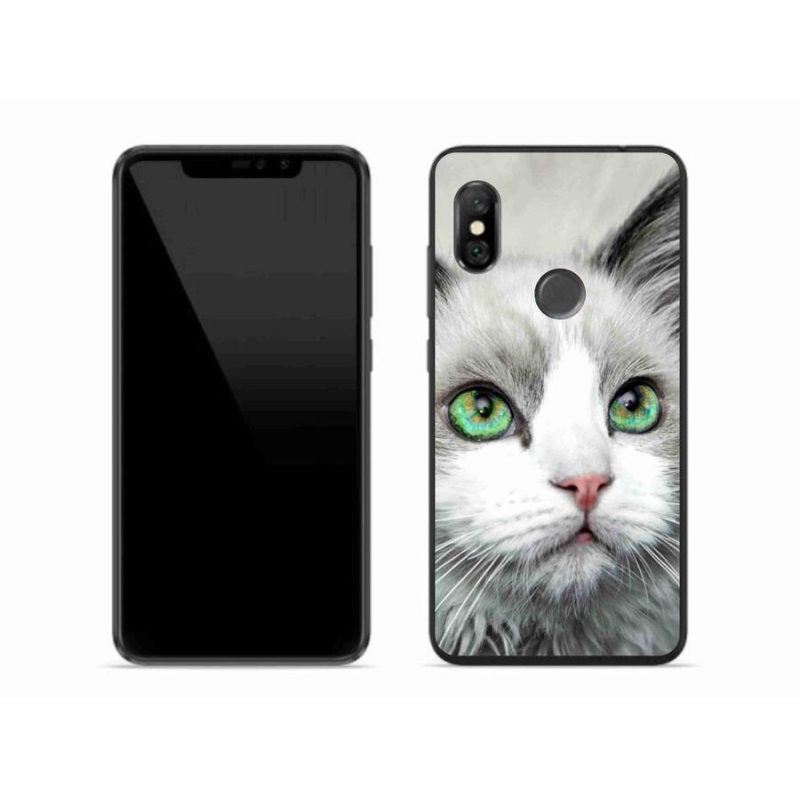 Gélový kryt mmCase na mobil Xiaomi Redmi Note 6 Pro - mačací pohľad