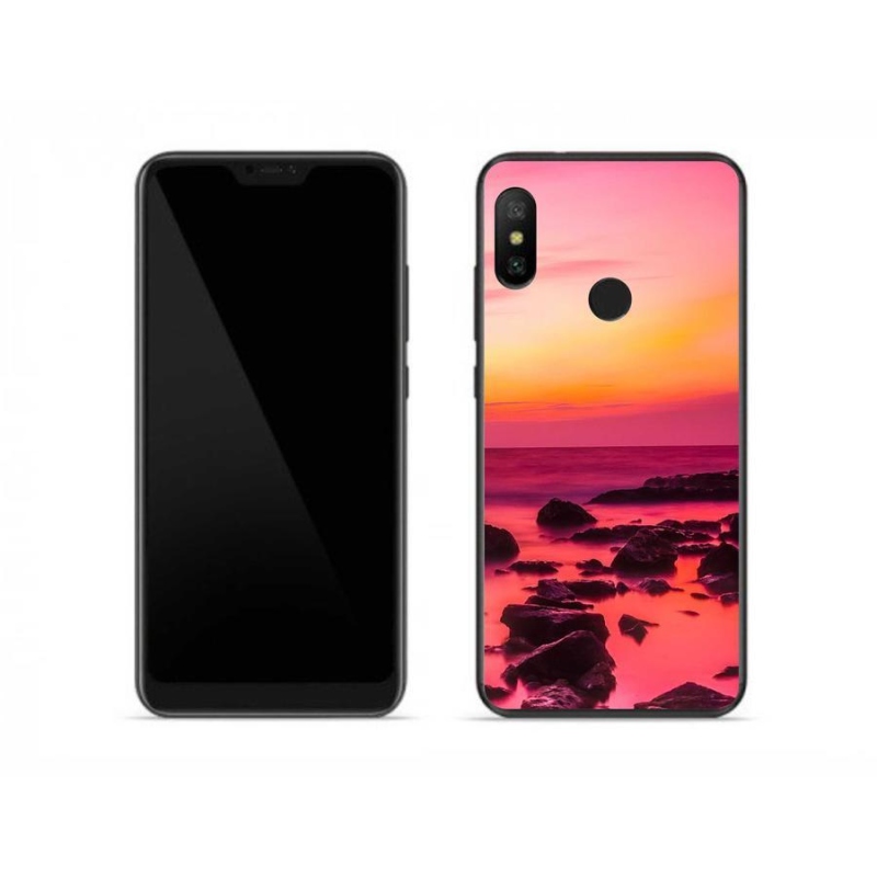 Gélový kryt mmCase na mobil Xiaomi Redmi Note 6 Pro - more a žiara