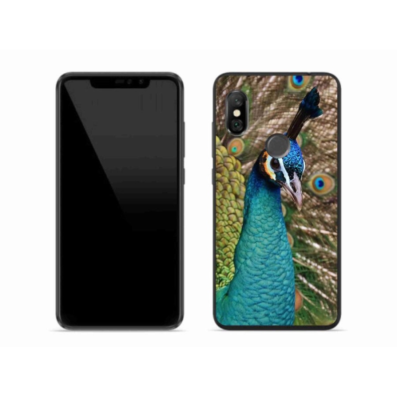 Gélový kryt mmCase na mobil Xiaomi Redmi Note 6 Pro - páv