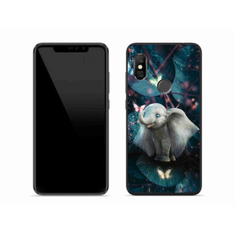 Gélový kryt mmCase na mobil Xiaomi Redmi Note 6 Pro - roztomilý slon