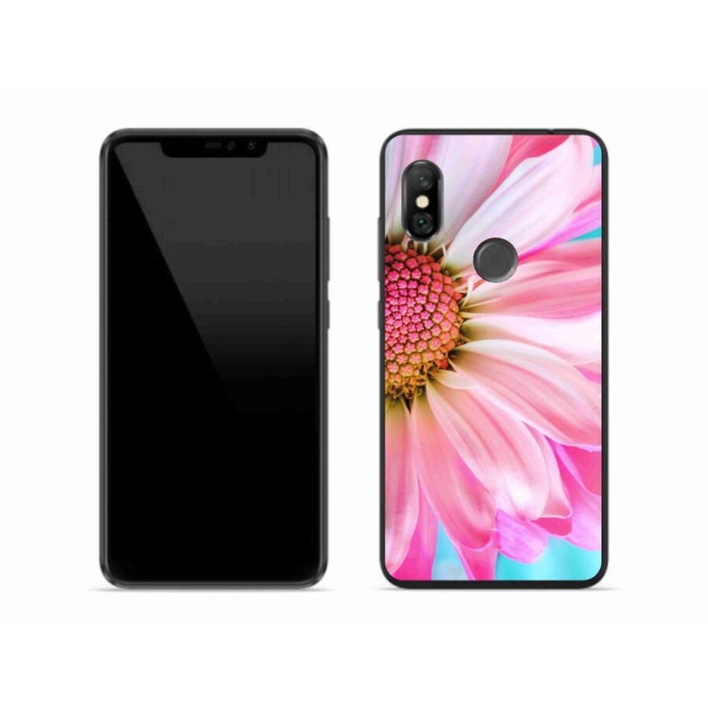 Gélový kryt mmCase na mobil Xiaomi Redmi Note 6 Pro - ružová kvetina