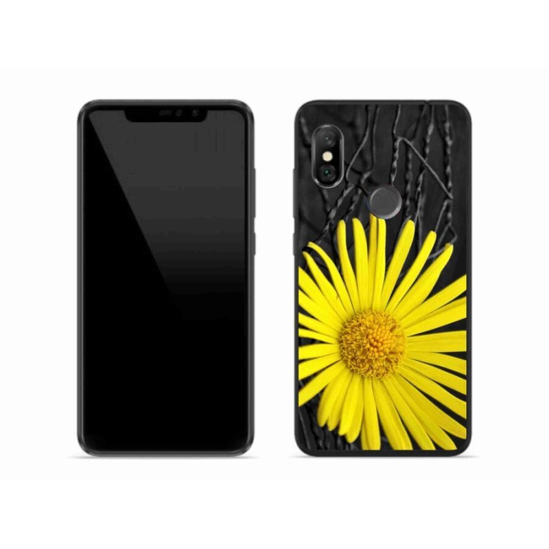 Gélový kryt mmCase na mobil Xiaomi Redmi Note 6 Pro - žltý kvet