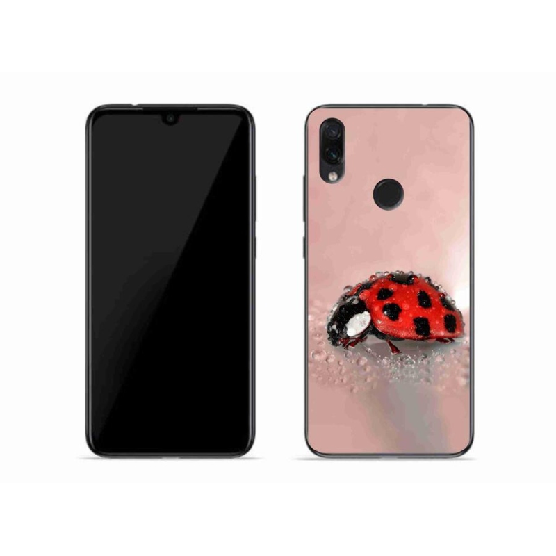 Gélový kryt mmCase na mobil Xiaomi Redmi Note 7 - lienka