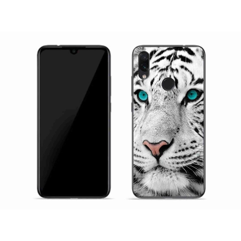 Gélový kryt mmCase na mobil Xiaomi Redmi Note 7 - biely tiger