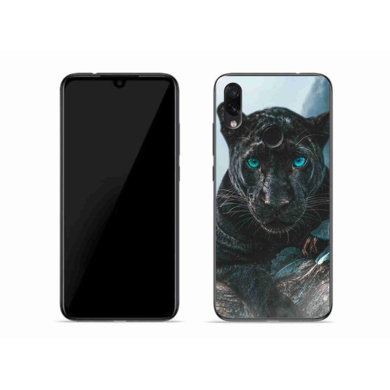 Gélový kryt mmCase na mobil Xiaomi Redmi Note 7 - čierny panter