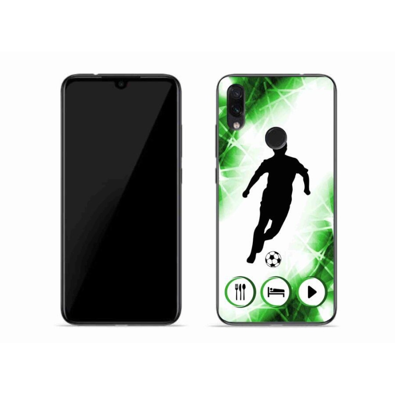 Gélový kryt mmCase na mobil Xiaomi Redmi Note 7 - futbalista