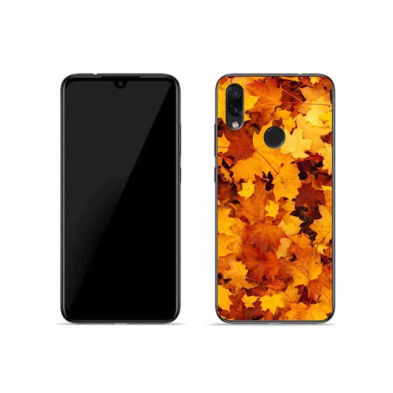 Gélový kryt mmCase na mobil Xiaomi Redmi Note 7 - javorové listy