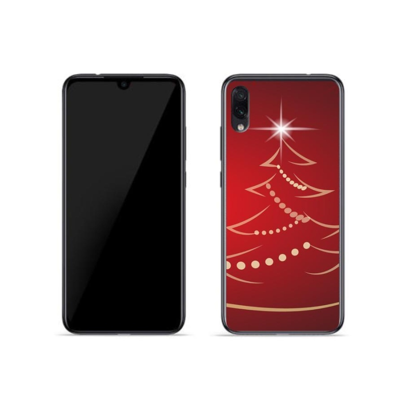 Gélový kryt mmCase na mobil Xiaomi Redmi Note 7 - kreslený vianočný stromček