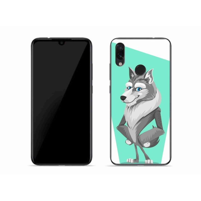 Gélový kryt mmCase na mobil Xiaomi Redmi Note 7 - kreslený vlk