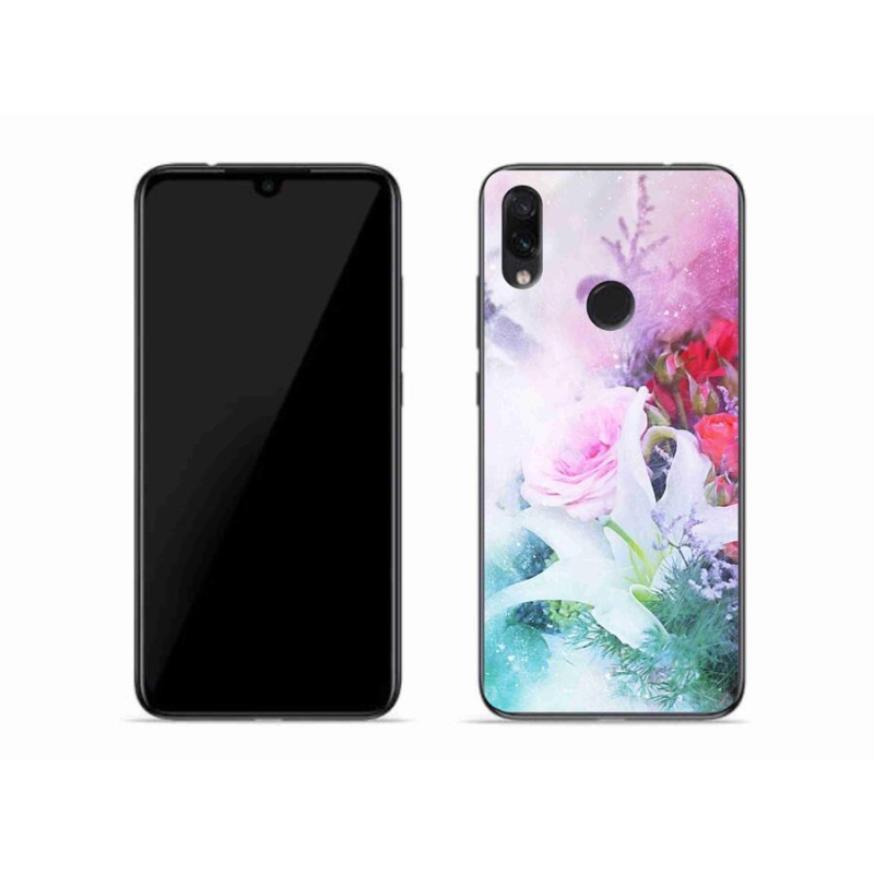 Gélový kryt mmCase na mobil Xiaomi Redmi Note 7 - kvety 4