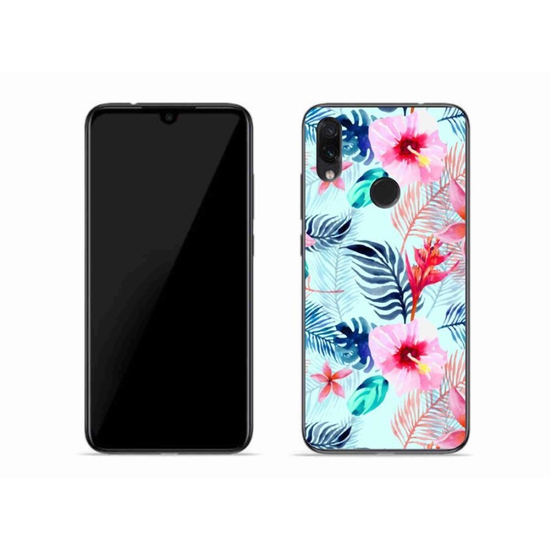 Gélový kryt mmCase na mobil Xiaomi Redmi Note 7 - kvety