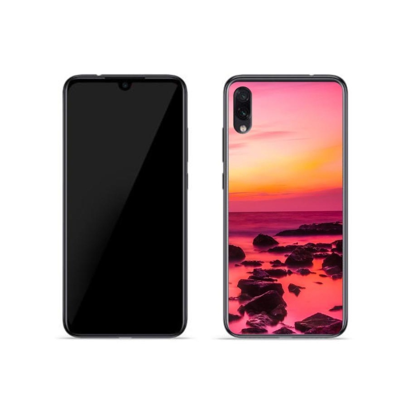 Gélový kryt mmCase na mobil Xiaomi Redmi Note 7 - more a žiara