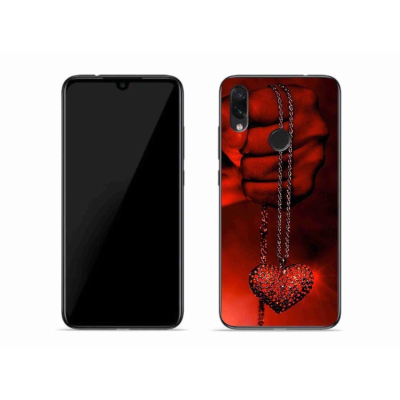 Gélový kryt mmCase na mobil Xiaomi Redmi Note 7 - náhrdelník