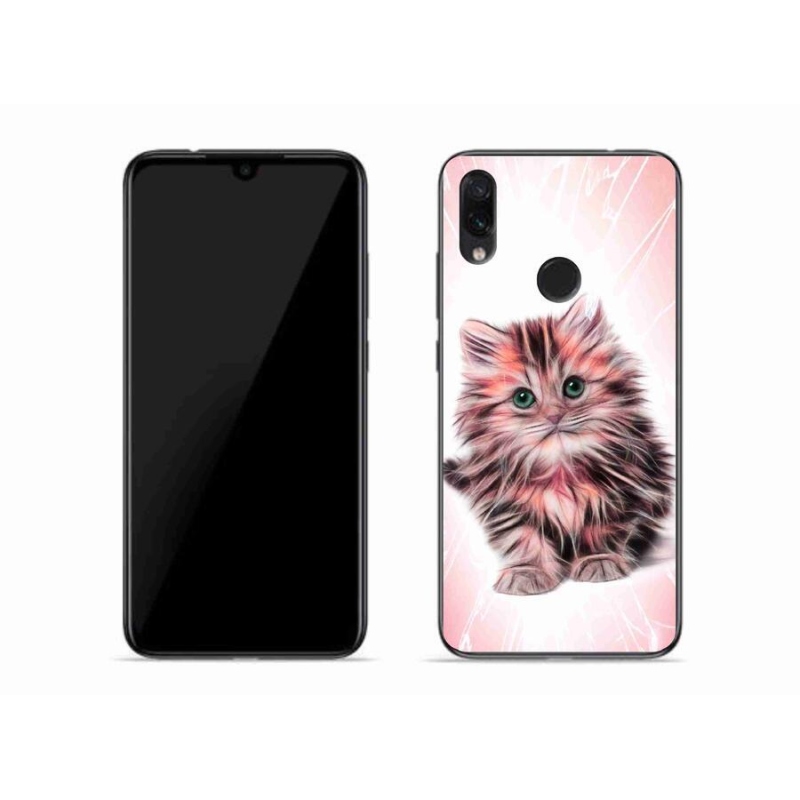 Gélový kryt mmCase na mobil Xiaomi Redmi Note 7 - roztomilé mačiatko