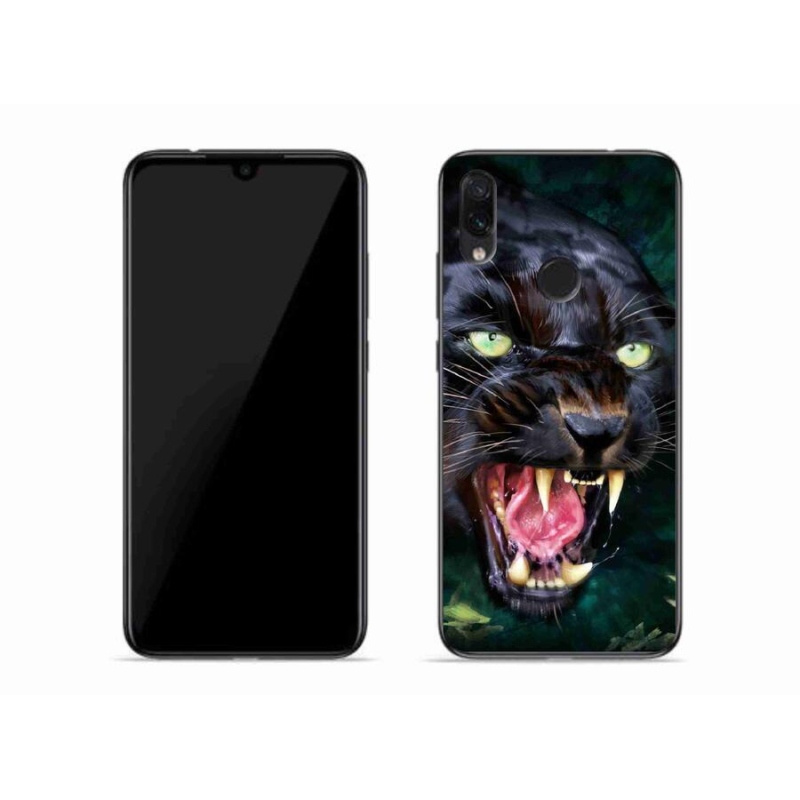 Gélový kryt mmCase na mobil Xiaomi Redmi Note 7 - rozzúrený čierny panter