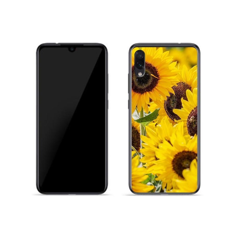 Gélový kryt mmCase na mobil Xiaomi Redmi Note 7 - slnečnica