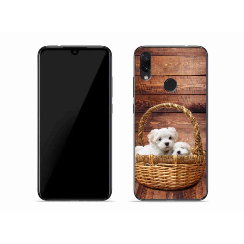 Gélový kryt mmCase na mobil Xiaomi Redmi Note 7 - šteniatka