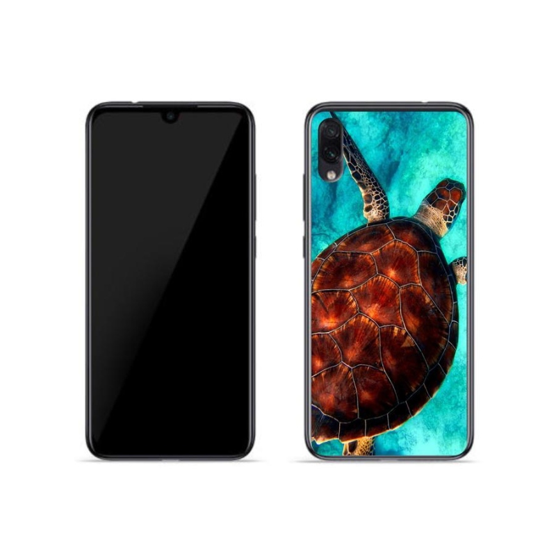 Gélový kryt mmCase na mobil Xiaomi Redmi Note 7 - korytnačka