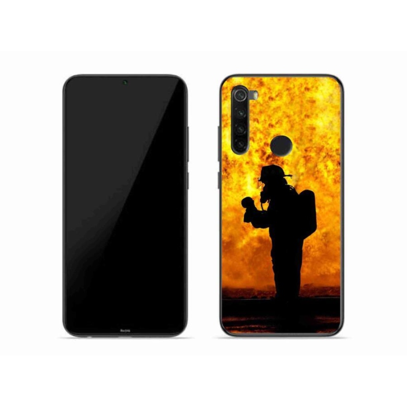 Gélový kryt mmCase na mobil Xiaomi Redmi Note 8 - hasič