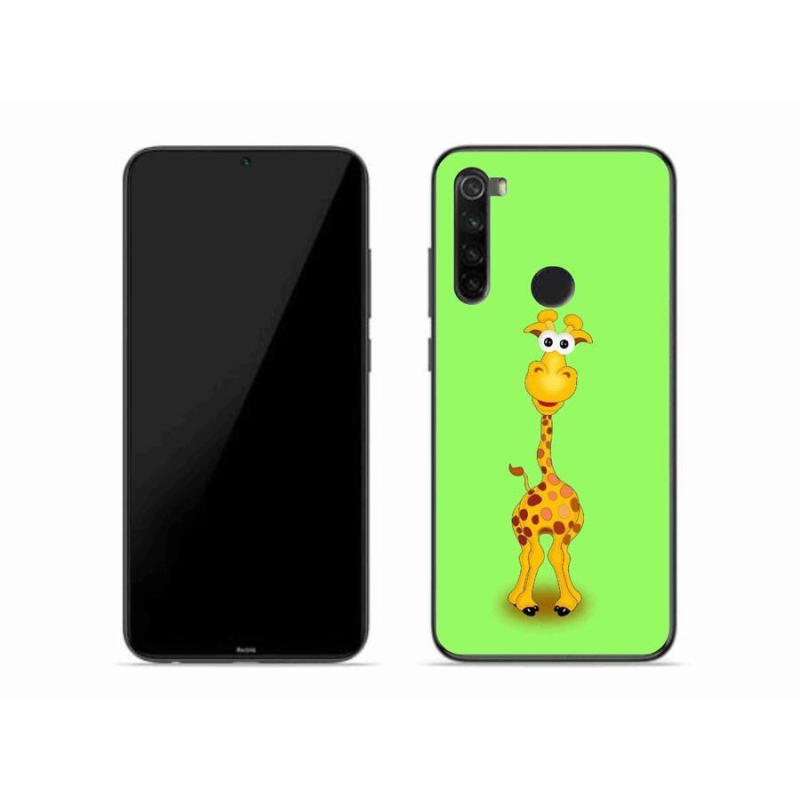 Gélový kryt mmCase na mobil Xiaomi Redmi Note 8 - kreslená žirafa