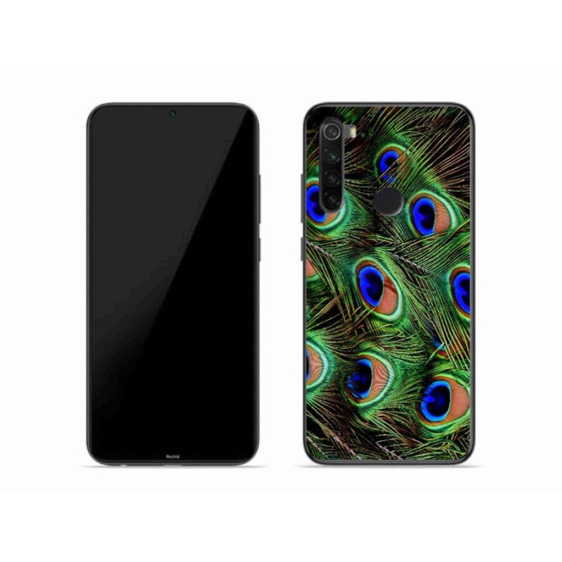 Gélový kryt mmCase na mobil Xiaomi Redmi Note 8 - pávie perie