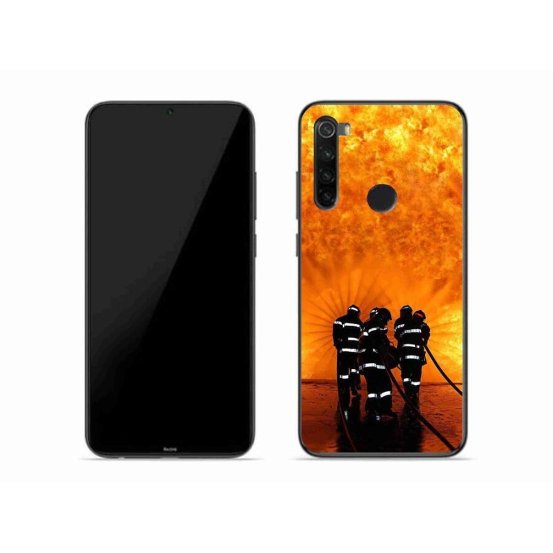 Gélový kryt mmCase na mobil Xiaomi Redmi Note 8 - požiar