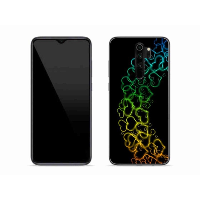 Gélový kryt mmCase na mobil Xiaomi Redmi Note 8 Pro - farebná srdiečka