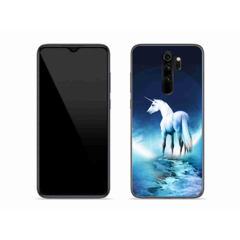 Gélový kryt mmCase na mobil Xiaomi Redmi Note 8 Pro - biely jednorožec