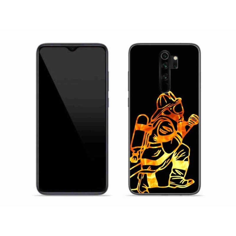 Gélový kryt mmCase na mobil Xiaomi Redmi Note 8 Pro - hasič 1