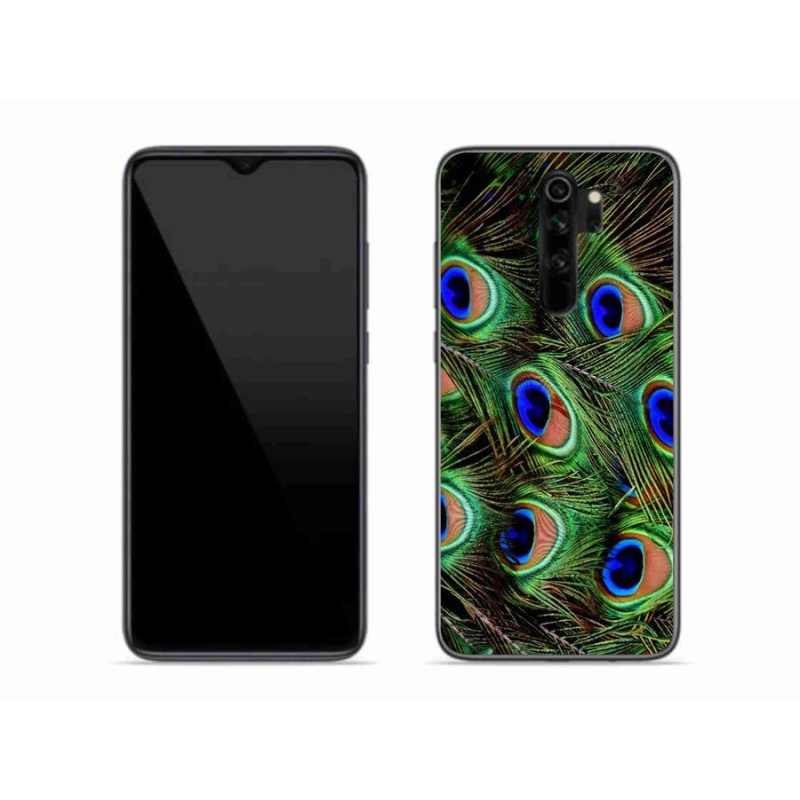 Gélový kryt mmCase na mobil Xiaomi Redmi Note 8 Pro - pávie perie