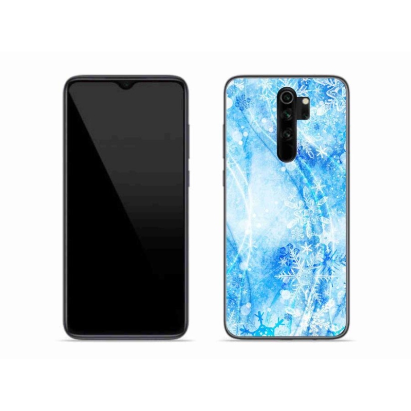 Gélový kryt mmCase na mobil Xiaomi Redmi Note 8 Pro - snehové vločky