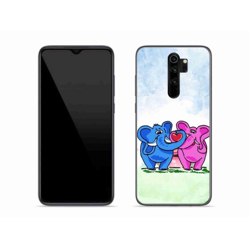 Gélový kryt mmCase na mobil Xiaomi Redmi Note 8 Pro - zamilovaní slony