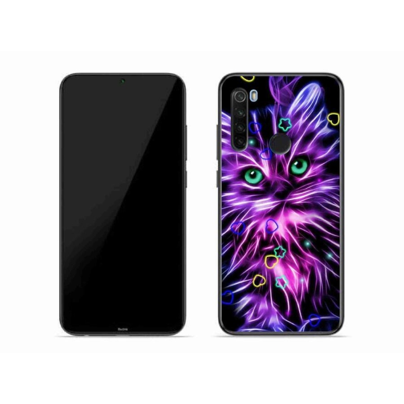 Gélový kryt mmCase na mobil Xiaomi Redmi Note 8T - abstraktná mačka