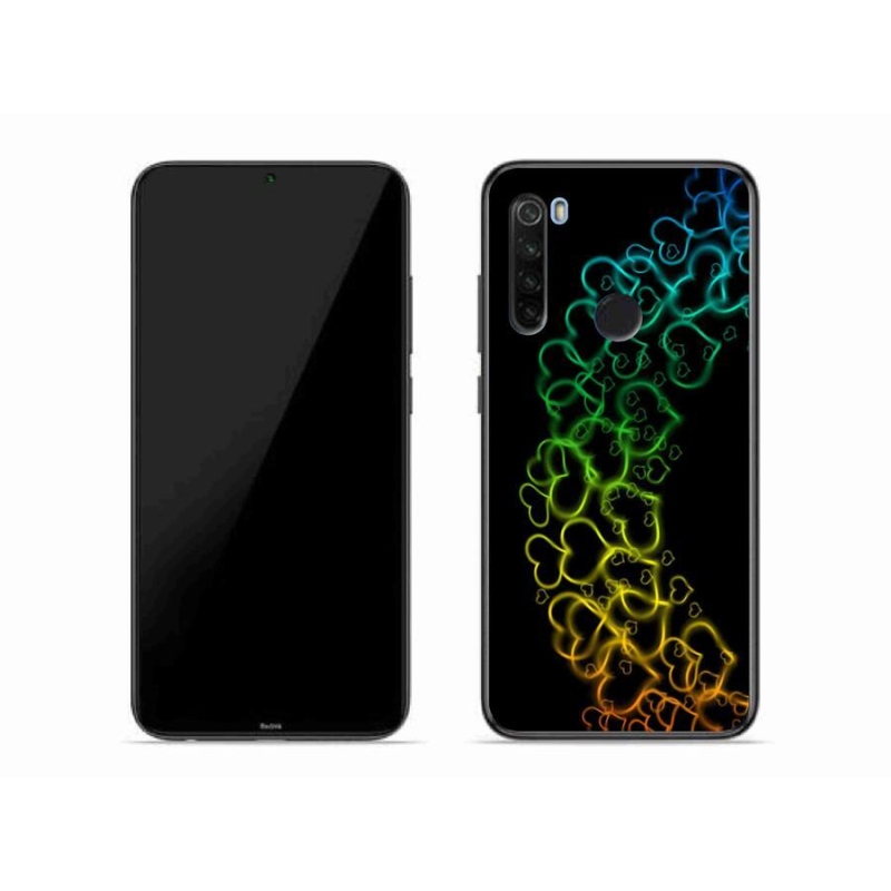 Gélový kryt mmCase na mobil Xiaomi Redmi Note 8T - farebná srdiečka