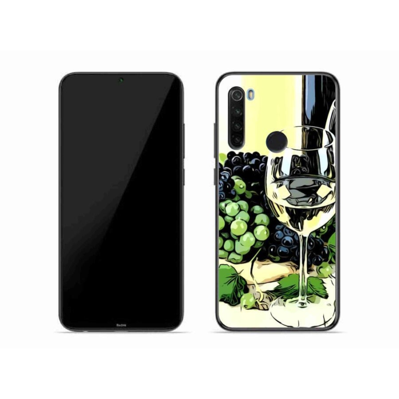 Gélový kryt mmCase na mobil Xiaomi Redmi Note 8T - pohár vína
