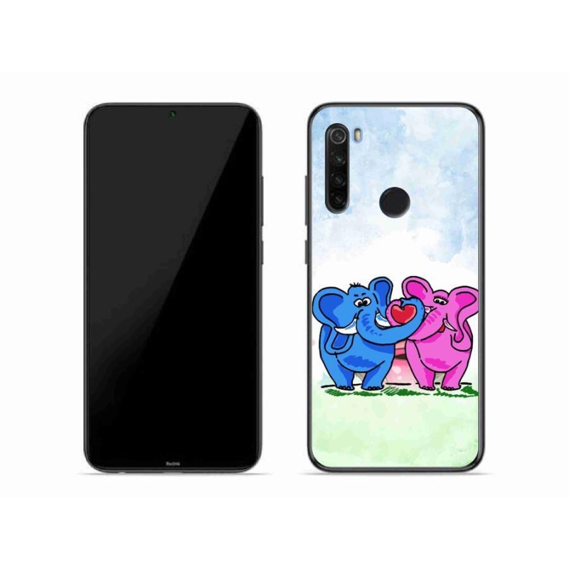 Gélový kryt mmCase na mobil Xiaomi Redmi Note 8T - zamilovaní slony