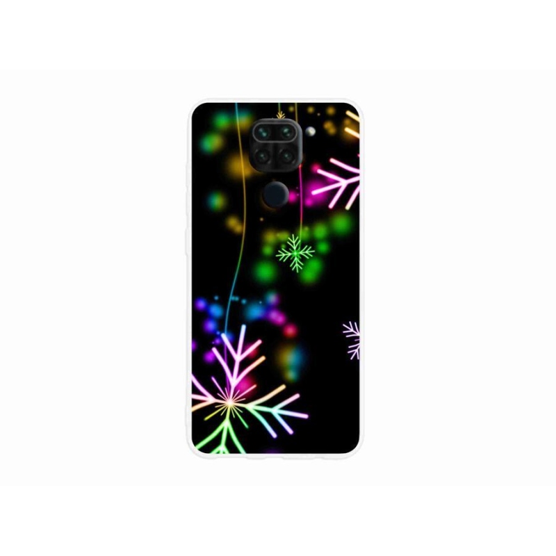 Gélový kryt mmCase na mobil Xiaomi Redmi Note 9 - farebné vločky