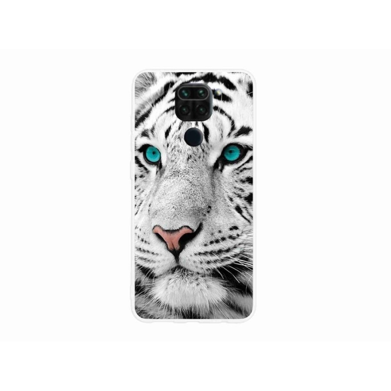 Gélový kryt mmCase na mobil Xiaomi Redmi Note 9 - biely tiger