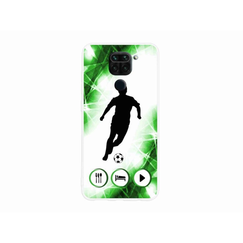 Gélový kryt mmCase na mobil Xiaomi Redmi Note 9 - futbalista