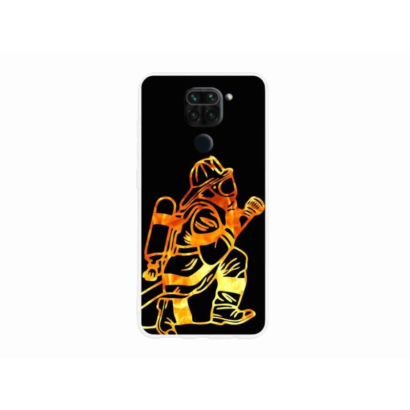 Gélový kryt mmCase na mobil Xiaomi Redmi Note 9 - hasič 1